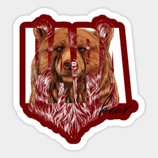 Papa Bear illustration - © GraphicLoveShop Sticker